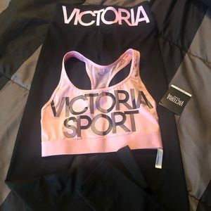 Victorias Secret leggings and bra set